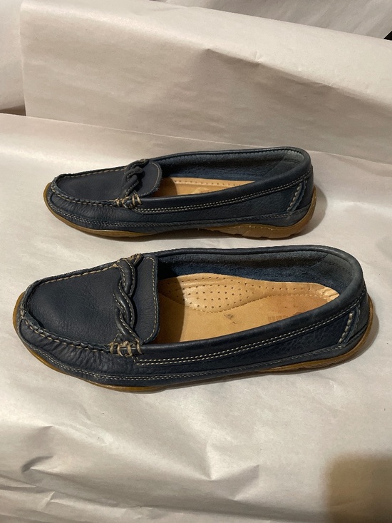 Blue leather shoes - Picture 6 of 15